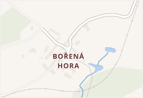 Bořená Hora v obci Štětkovice - mapa části obce