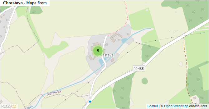 Chrastava - mapa firem