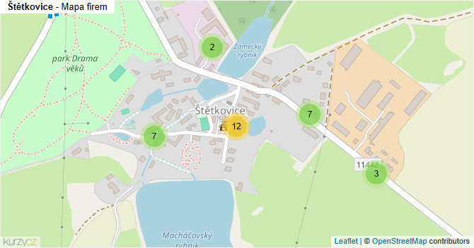 Štětkovice - mapa firem