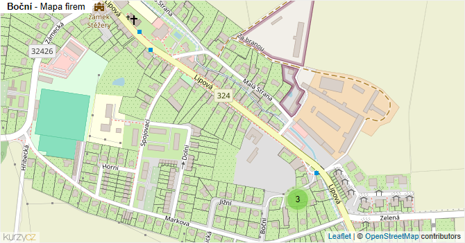Boční - mapa firem