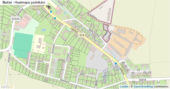 Boční - mapa podnikání