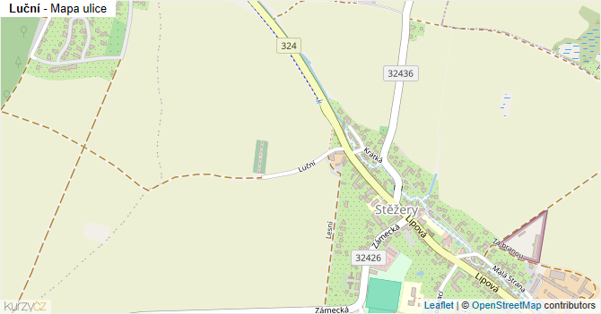 Luční - mapa ulice