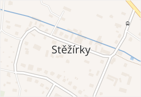 Stěžírky v obci Stěžery - mapa části obce