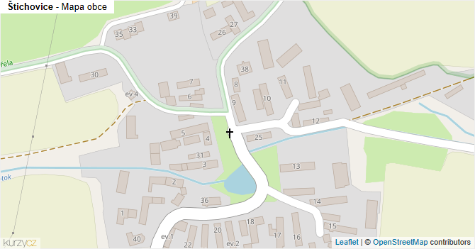 Štichovice - mapa obce