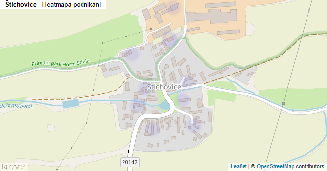 Štichovice - mapa podnikání