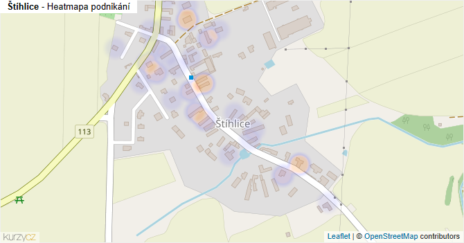 Štíhlice - mapa podnikání