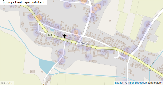 Štítary - mapa podnikání