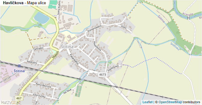 Havlíčkova - mapa ulice