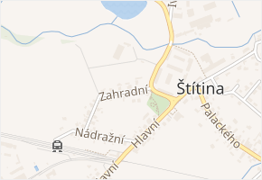 Zahradní v obci Štítina - mapa ulice