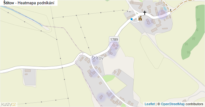 Štítov - mapa podnikání