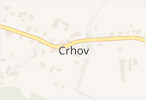 Crhov v obci Štíty - mapa části obce