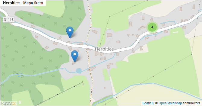 Heroltice - mapa firem