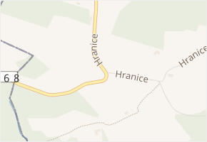 Hranice v obci Štíty - mapa ulice