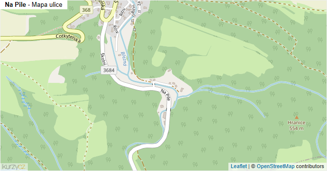 Na Pile - mapa ulice