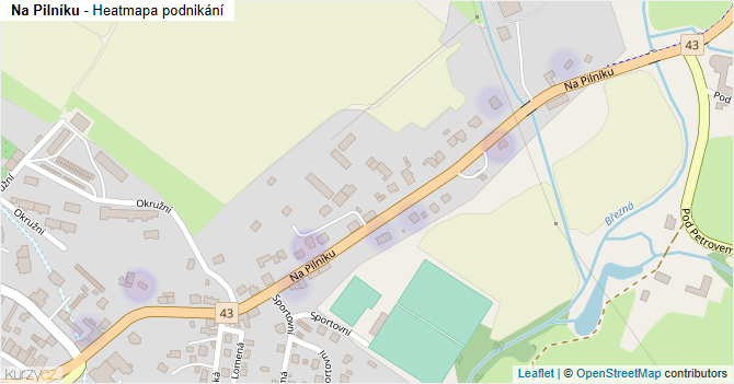 Na Pilníku - mapa podnikání