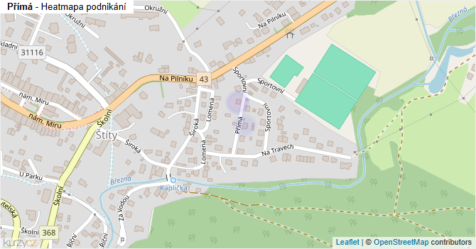 Přímá - mapa podnikání