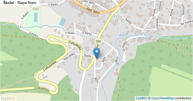 Školní - mapa firem
