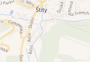 Za Vodou v obci Štíty - mapa ulice