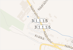 Zahradní v obci Štíty - mapa ulice
