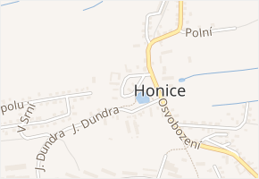Honické náměstí v obci Stochov - mapa ulice
