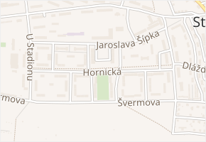 Hornická v obci Stochov - mapa ulice
