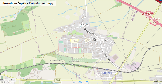 Jaroslava Šípka - záplavové mapy stoleté vody