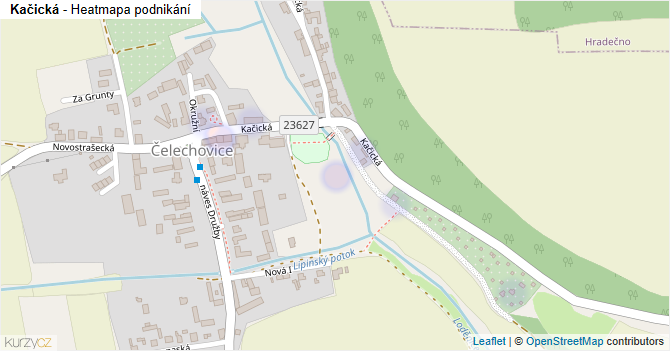 Kačická - mapa podnikání