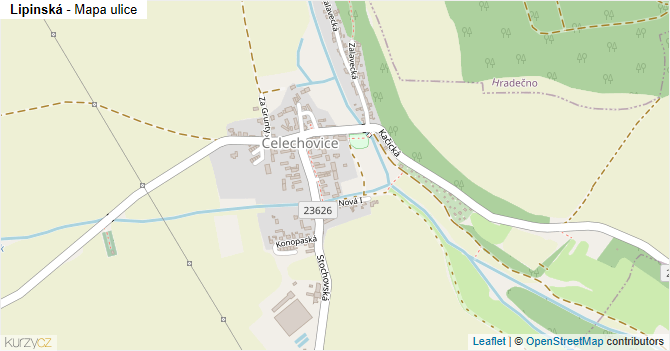 Lipinská - mapa ulice