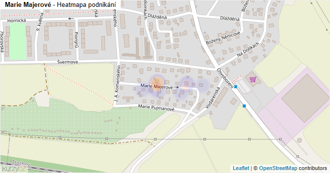 Marie Majerové - mapa podnikání