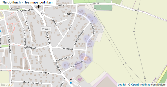 Na dolíkách - mapa podnikání