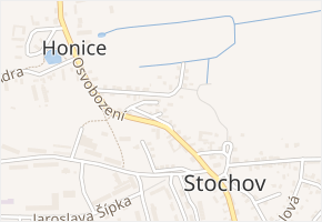 Na drahách v obci Stochov - mapa ulice