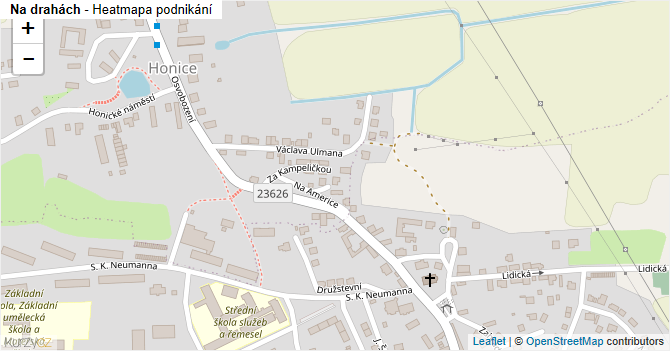 Na drahách - mapa podnikání