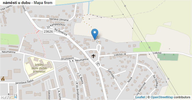 náměstí u dubu - mapa firem