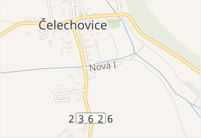 Nová I v obci Stochov - mapa ulice