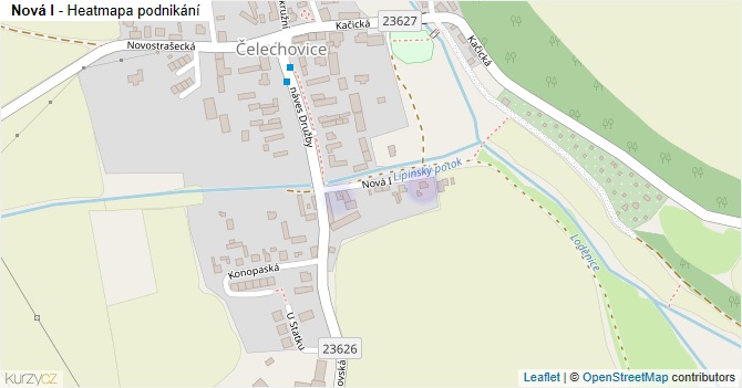Nová I - mapa podnikání