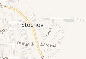 U Studánky v obci Stochov - mapa ulice