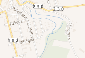 Horníčkova v obci Stod - mapa ulice