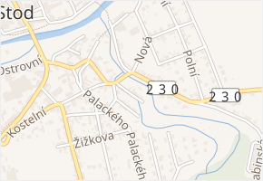 Jungmannova v obci Stod - mapa ulice