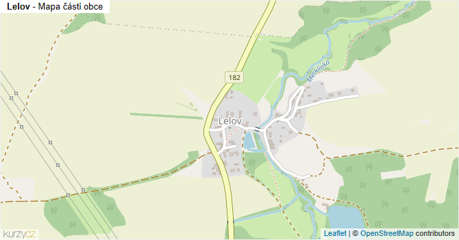 Lelov - mapa části obce