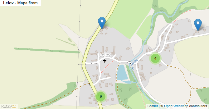 Lelov - mapa firem