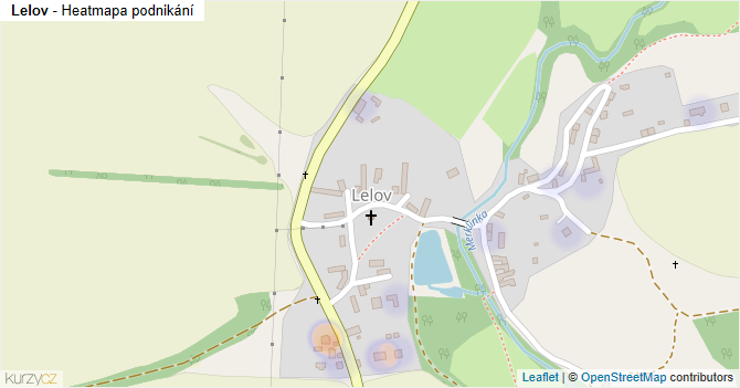 Lelov - mapa podnikání