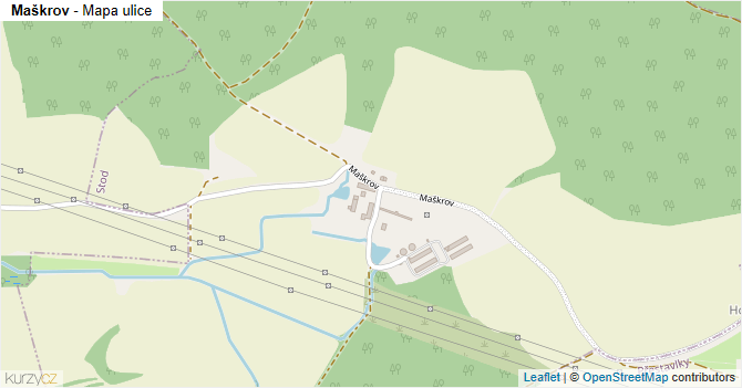 Maškrov - mapa ulice