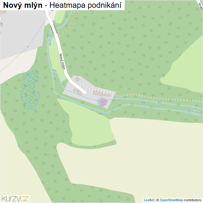 Mapa Nový mlýn - Firmy v ulici.