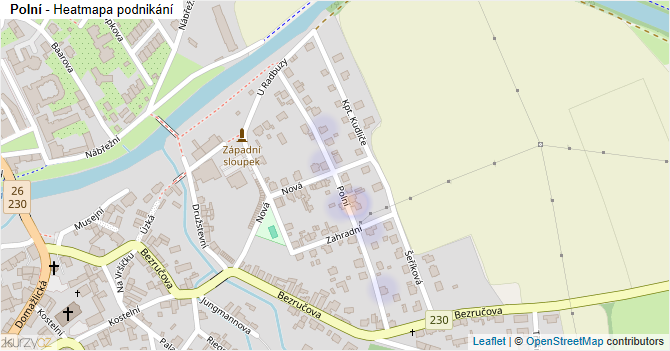 Polní - mapa podnikání