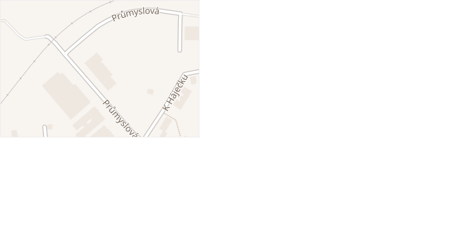 Průmyslová v obci Stod - mapa ulice
