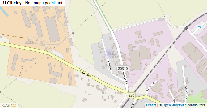 U Cihelny - mapa podnikání