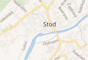 U Elektrárny v obci Stod - mapa ulice