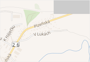 V Lukách v obci Stod - mapa ulice