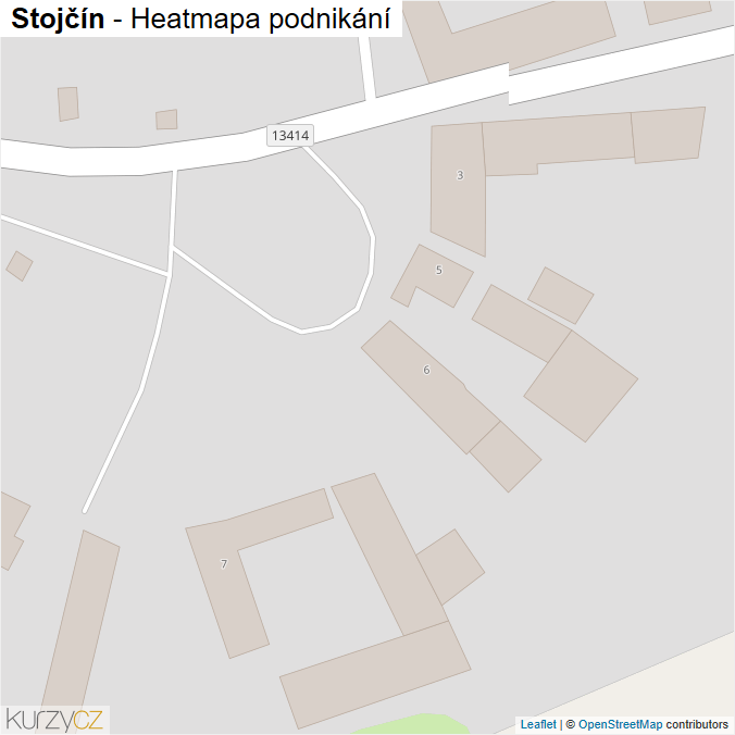 Mapa Stojčín - Firmy v obci.