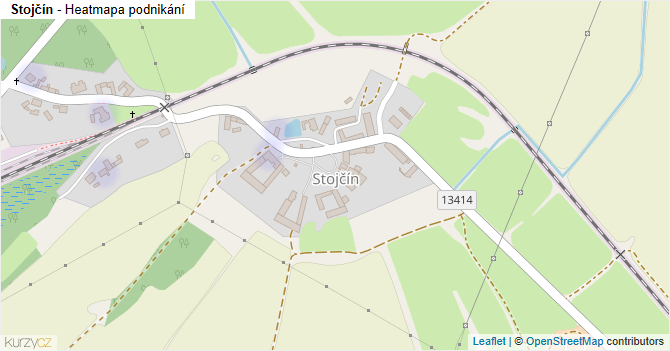 Stojčín - mapa podnikání